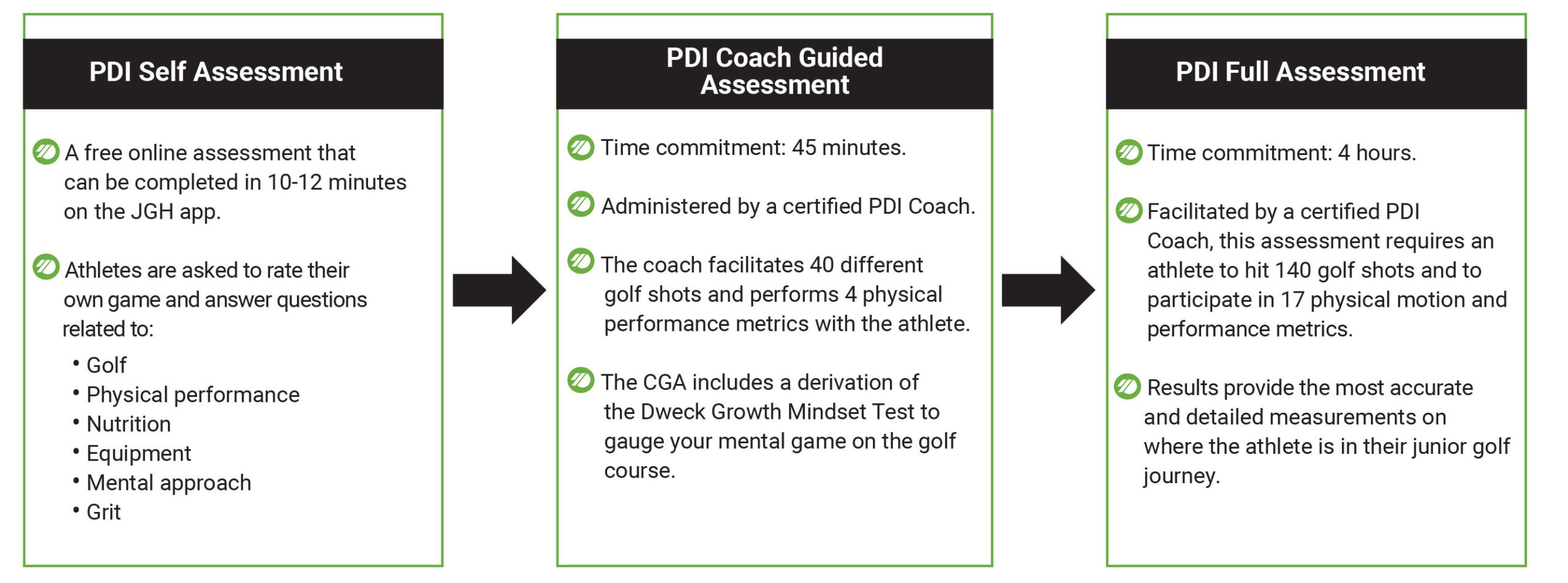 The 3 PDI Assessments