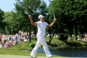 Top-ranked Inbee Park winning the US Women’s Open in 2008 at age 19 by Travis Lindquist/Getty Images